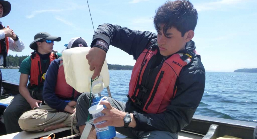 teens learn outdoor skills
